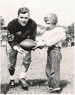 billy petit wells playing football